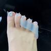 2Pcs Little Toe Fit Toe Toe Separate Protector Three-Hole Design Bunion Corrector  Bunion