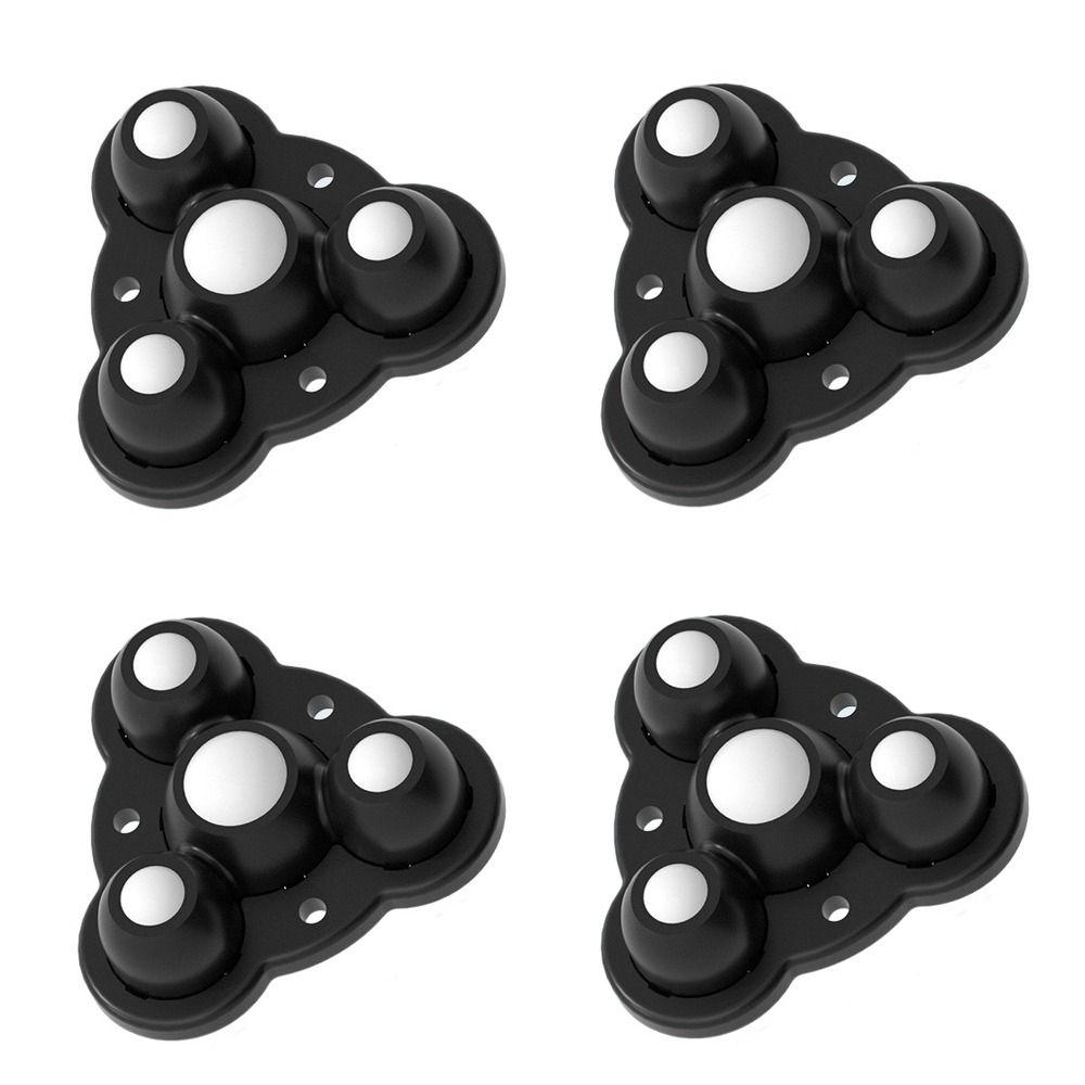 4pcs Self-Adhesive Universal Pulley Heavy Duty Swivel Casters Mute Universal Wheel  Cabinet