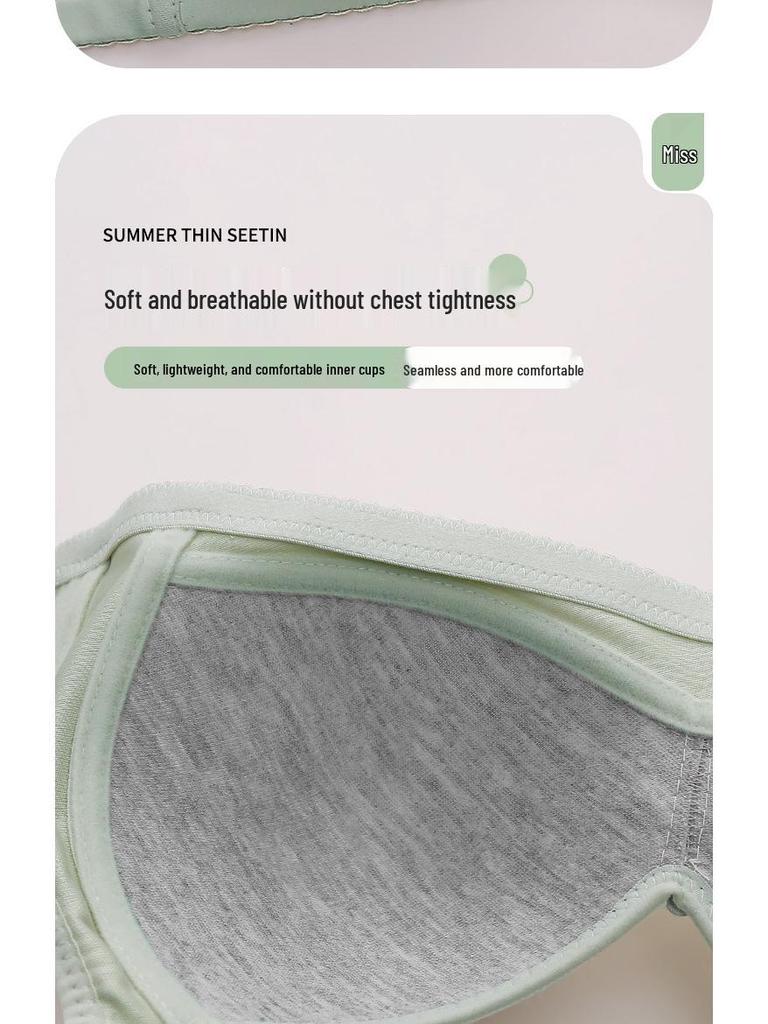 Plus Size No-Magnetic, No-Underwire Push-Up Side Support Anti-Sag Bra