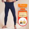 Olayvis Men's Cashmere Fleece-Lined Seamless Thermal Pants