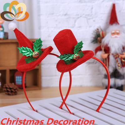 Children Girl Kids Red Green Ribbon Bow Christmas Xmas Hair head Headband Hoop