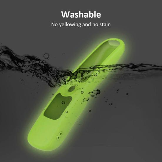 Remote Control Cover Waterproof Stain-resistant Shockproof Glow in The Dark Wear-resistant Full Protection with Strap TV Remote Control Holder
