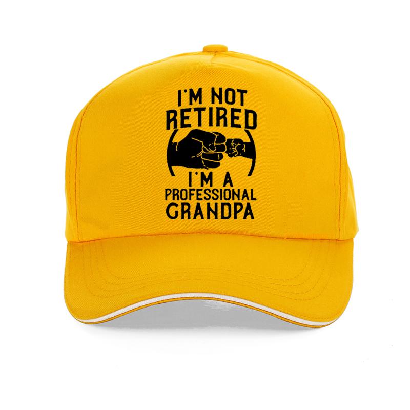 Im Not Retired Im A Professional Grandpa Funny Baseball Cap Idea Gift New Hip Hop Hat Summer Adjustable Snapback Hats
