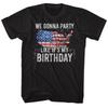 USA Patriotic State Map We Gonna Party Like It's My Birthday Men's T Shirt