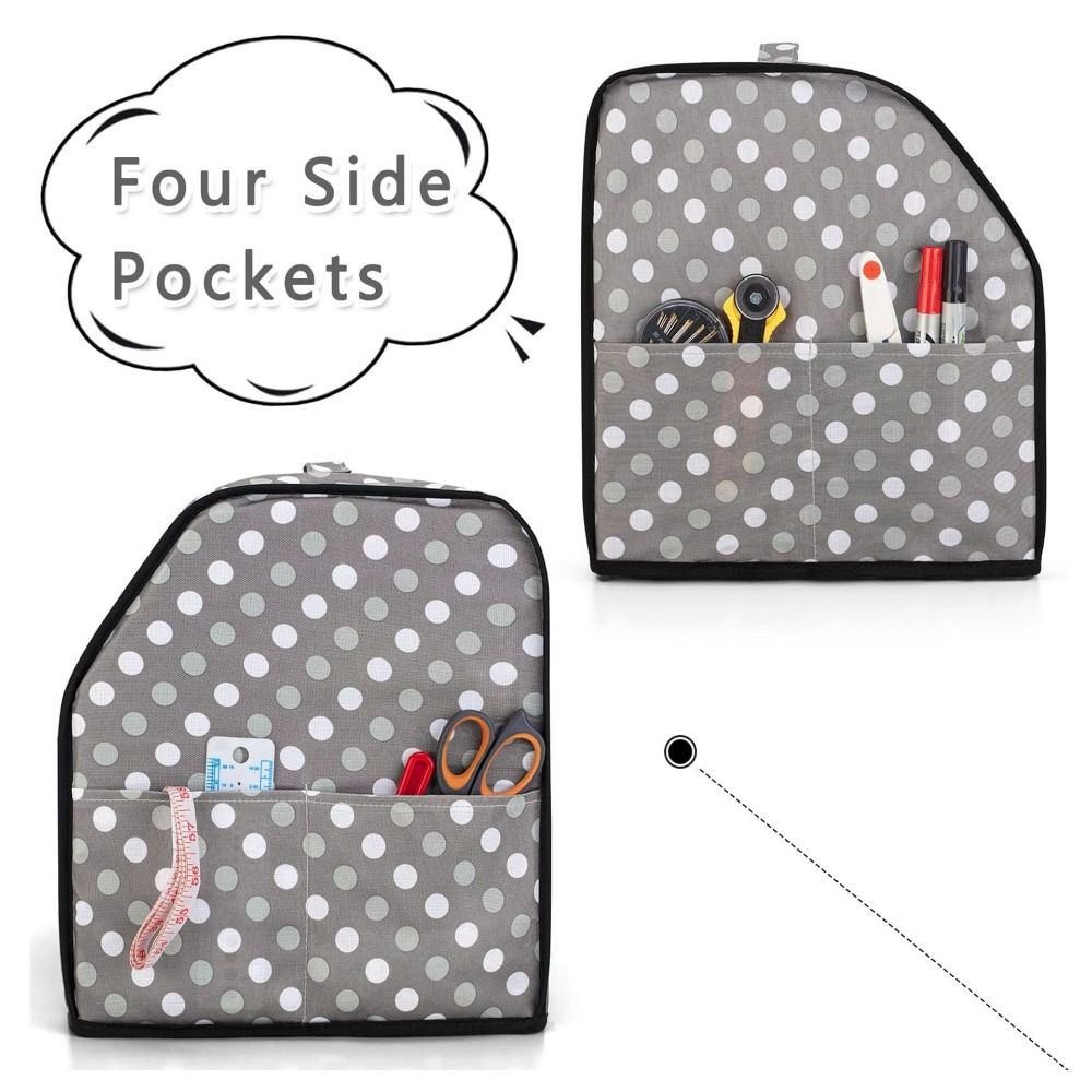 Soft Lined Overlock Machine Protective Cover Protective Case for Singer/Brother Tool Organization
