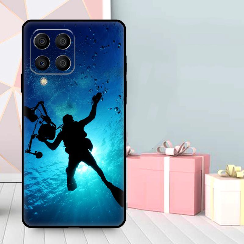 Diver Underwater Diving Cave Caving Case For Samsung Galaxy M36 M12 M52 M06 M16 M56 M33 M15 M55 M31 M13 M14 M53 M32 M35 M34 M54