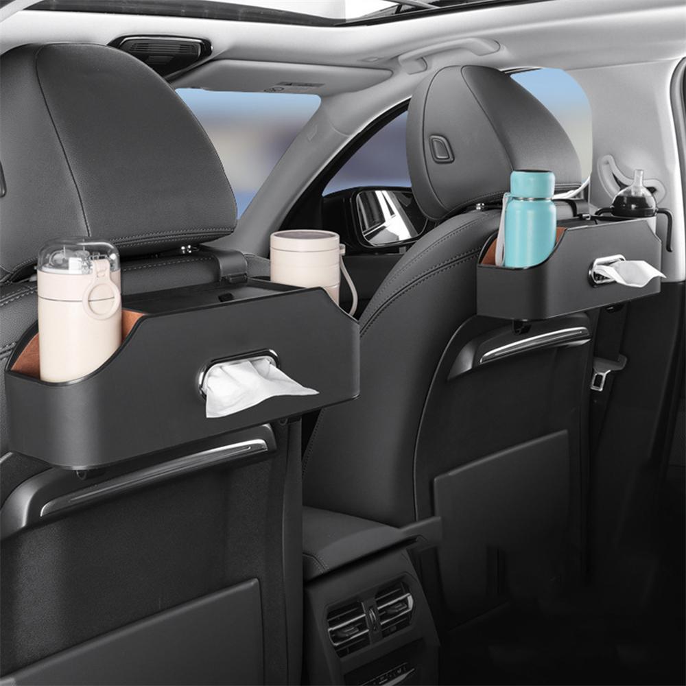 Car Seat Back Organizer - Multifunctional - With Tissue/Drink Cup Holder Storage Box