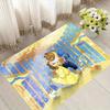 1pc Beauty and the Beast Carpet Area Rug, Bedroom, and Playroom Durable, Stain-Resistant, and Easy to Clean, Living Room