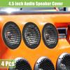 ACROPIX Universal 4.5" Car Speaker Grille Cover Round 4.5" Audio Speaker Subwoofer Guard Protector