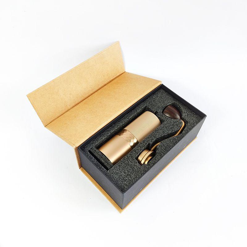 Manual Coffee Bean Grinder with Adjustable Capacity Stainless Steel Portable Manual Electric All-in-one Coffee Grinder