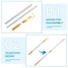 Retractable Clothesline Pole Telescoping Adjustable Metal Clothes Reach Rod for Home Balcony Drying Clothes Rod