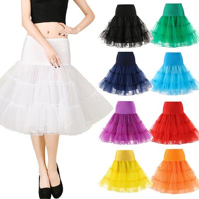 Frauen Cosplay Petticoat Rockabilly Kleid Braut Unterrock Tutu Krinoline Rockabilly 50er Jahre Hochzeit
