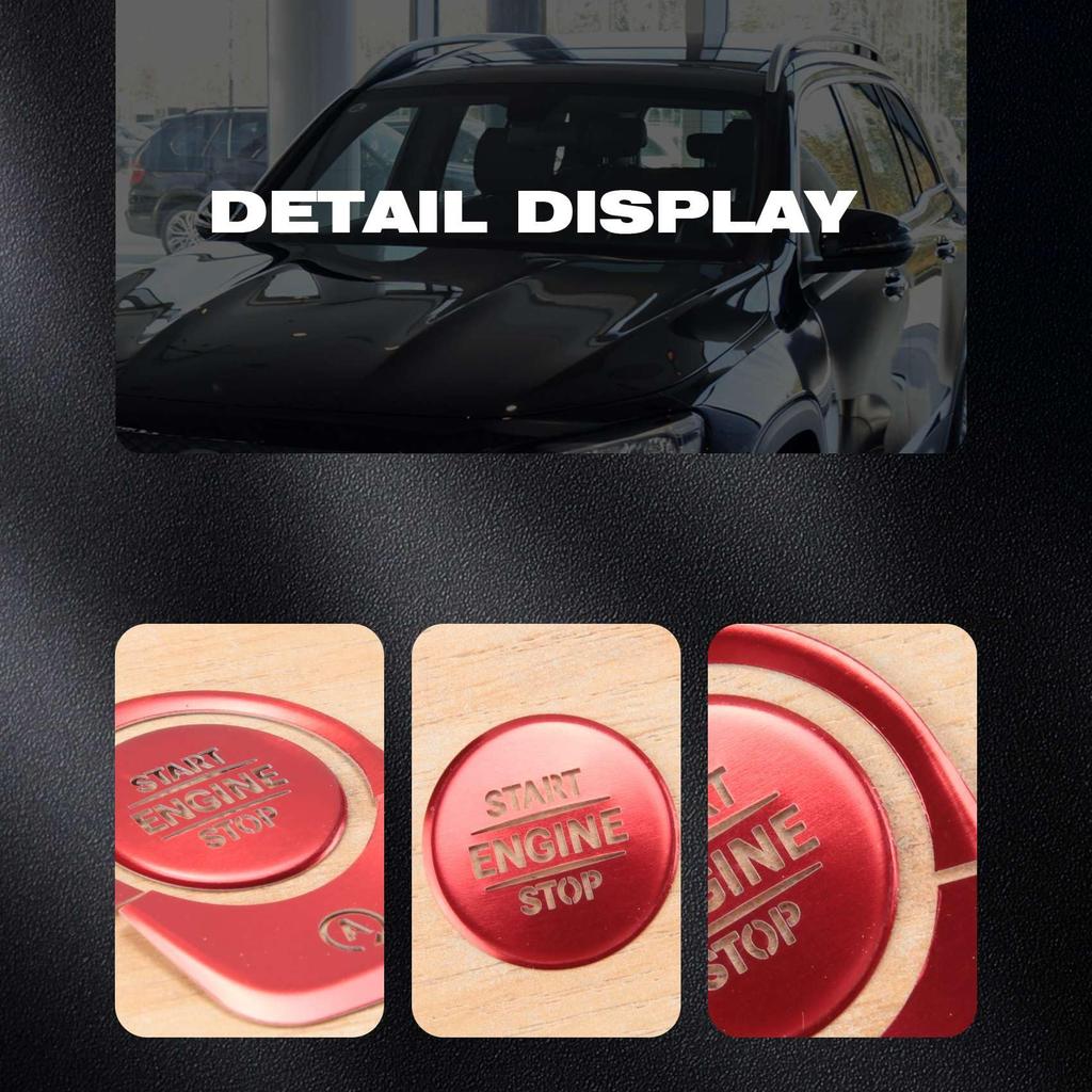 Shufearo Auto Start Stop Engine Push Switch Button Cover Sticker For A Class W177 W167