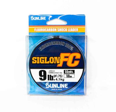 Sunline חוט קדמי פלורוקרבון Siglon FC 100% 50 מטר 9 ליברות קוטר 0.245 מ"מ (8289)