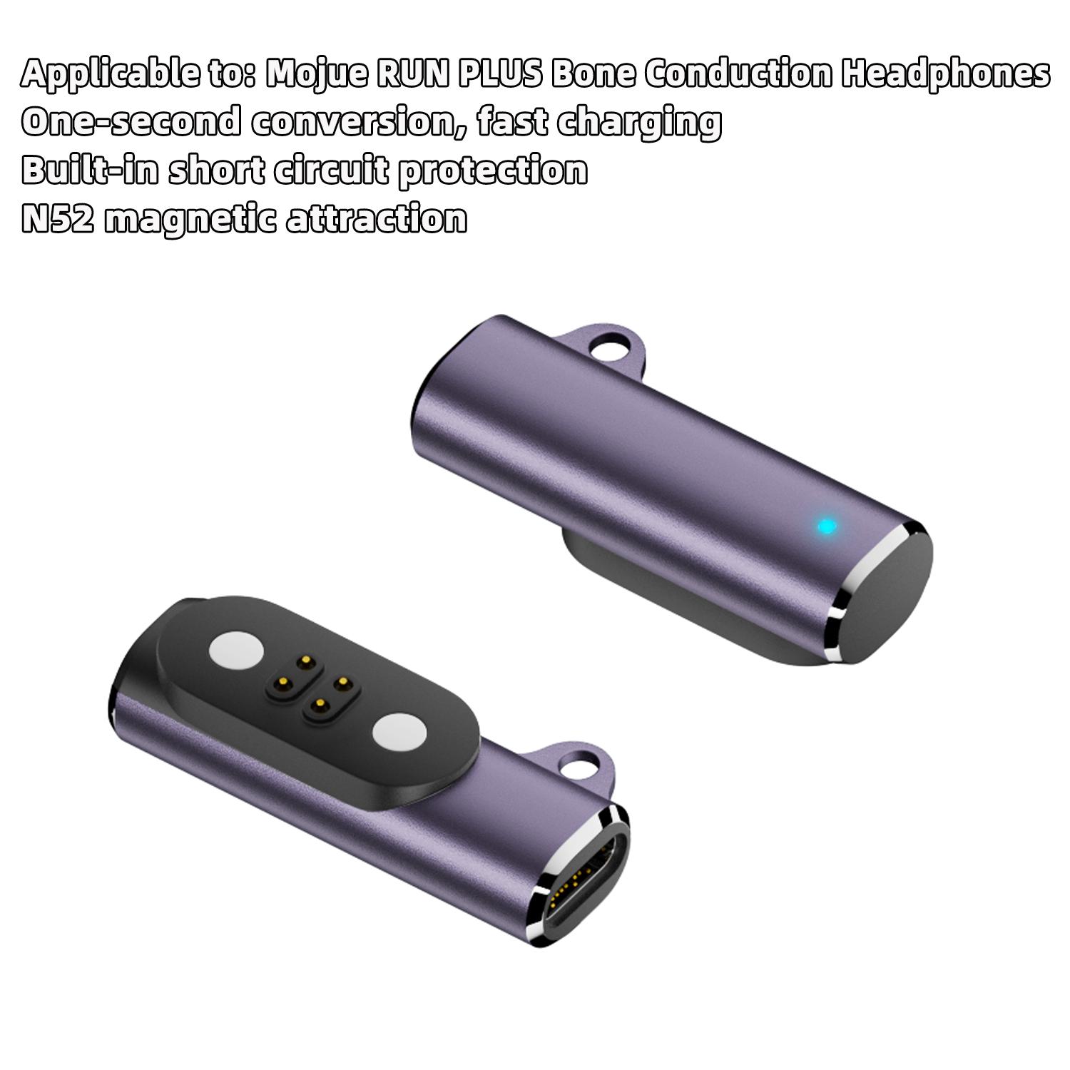 

USB-C Magnetic Charging Adapter Compatible with Ink Sense Mojo2/RUN PLUS Bone Conduction Earphones