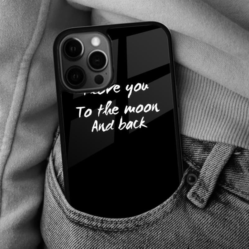 I Love You To The Moon And Back Soft Phone Case for iPhone 17 Air 16e Pro max 15 Pro 13 14 Plus 11 12 MagSafe Magnetic Coque