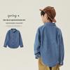 Boys' Casual Long Sleeve Denim Shirt