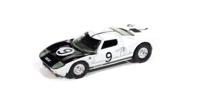 Kyosho AUTO WORLD Scale 1964 Ford GT40 Gloss Finished Model AWSP182A 1/64 White/Black