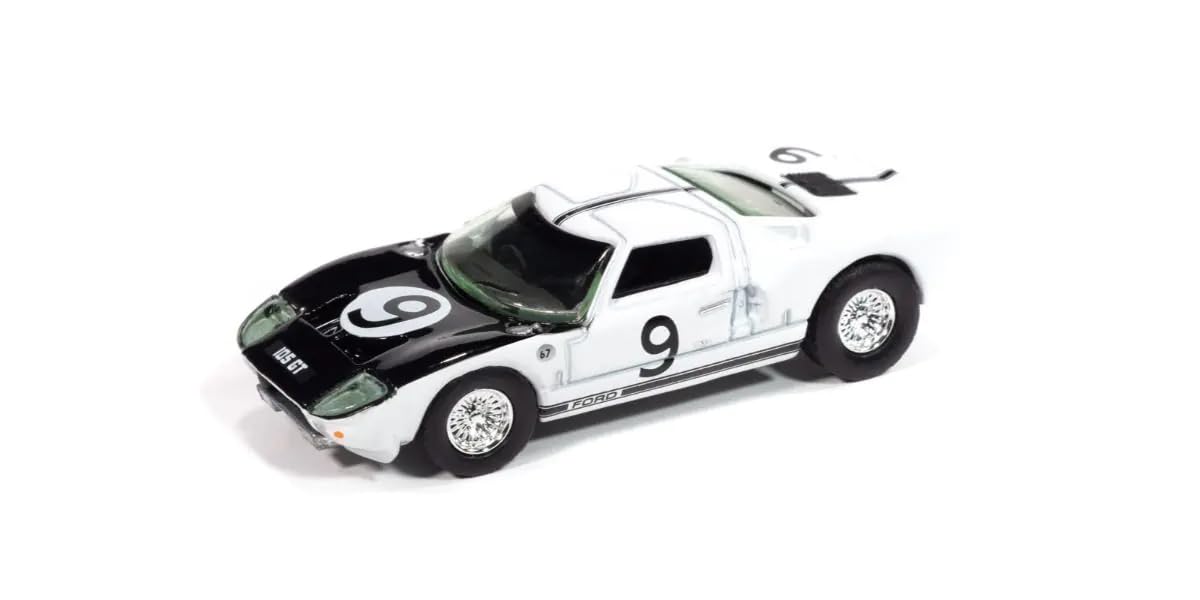 

Kyosho AUTO WORLD Scale 1964 Ford GT40 Gloss Finished Model AWSP182A 1/64 White/Black