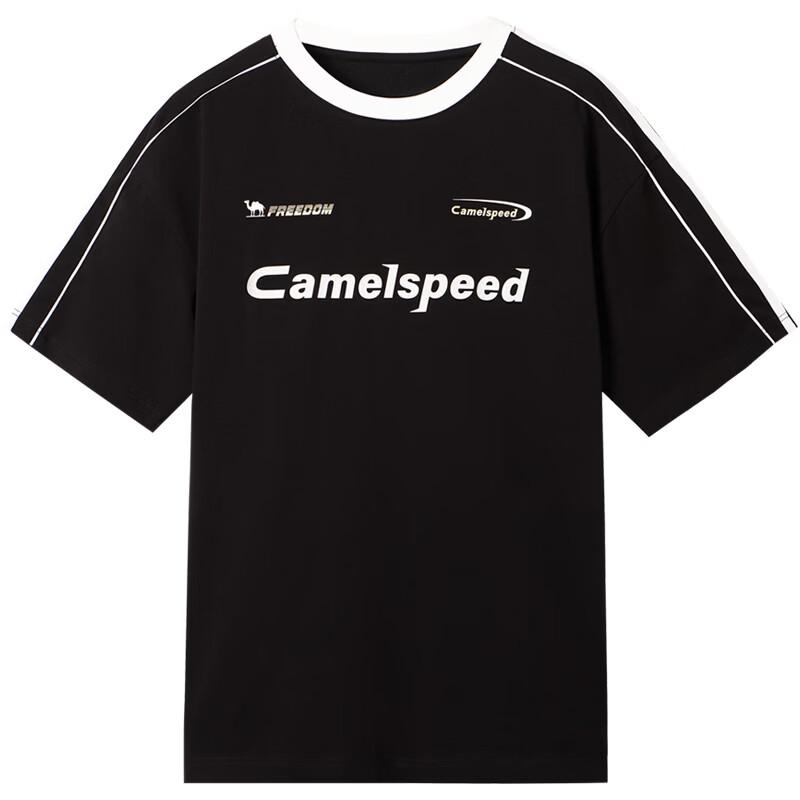 Camel American Retro Color Block Quick-Dry T-Shirt for Men & Women