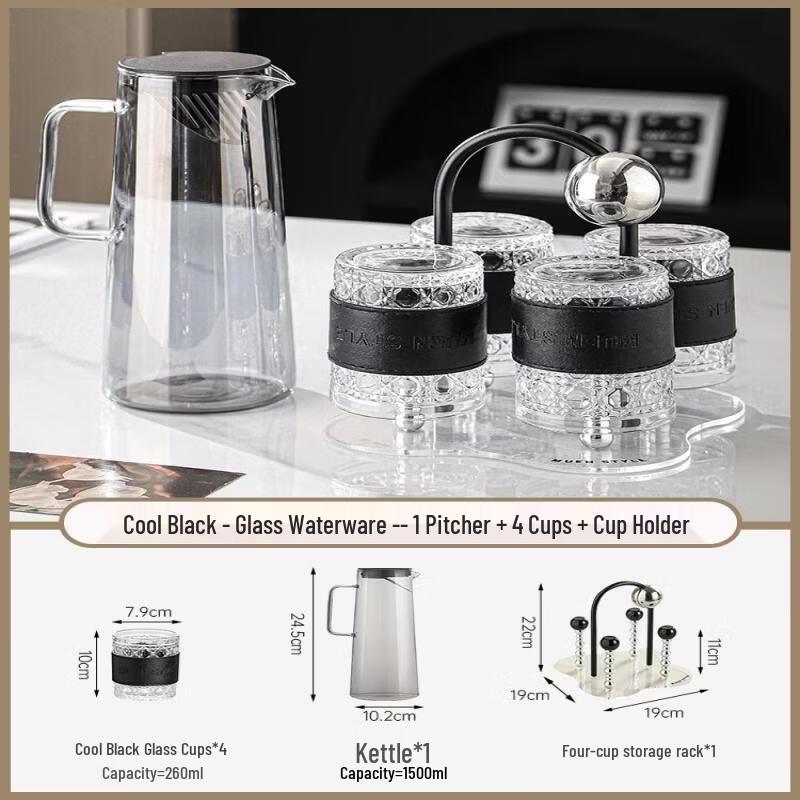 Qiwei Glass Drinkware Set