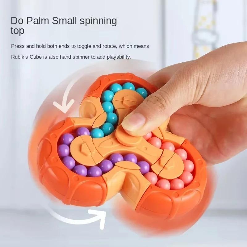 Children's Intelligence Toy Six Sided Magic Bean Magic Cube Puzzle and Stress Relief Magic Cube Toy