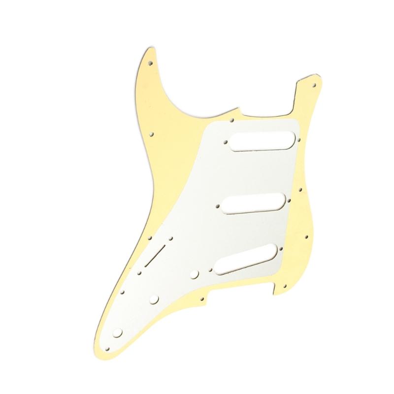 11 Holes Guitar Bass Pickguard 3Ply Scratchplate Musical Instrument Standard Mudguard Guitar Bass 6 String Model Guitar