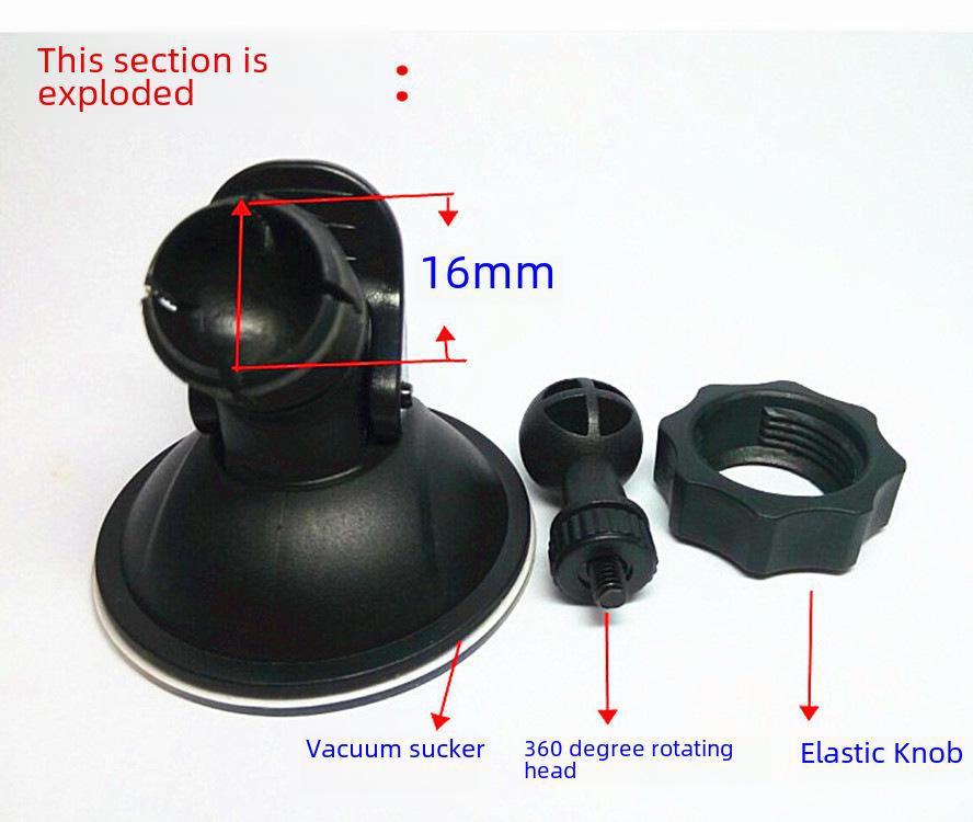 4mm Universal Thread Mini Suction Cup Base for Driving Recorder
