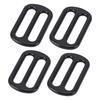 10 Pcs Slide Buckle 43x26mm Webbing Strap Adjustable Buckle Fastener Metal Strap Slider Adjuster for Clothing Bag