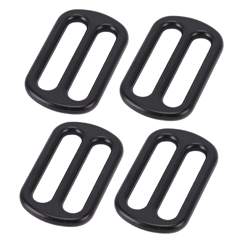 10 Pcs Slide Buckle 43x26mm Webbing Strap Adjustable Buckle Fastener Metal Strap Slider Adjuster for Clothing Bag