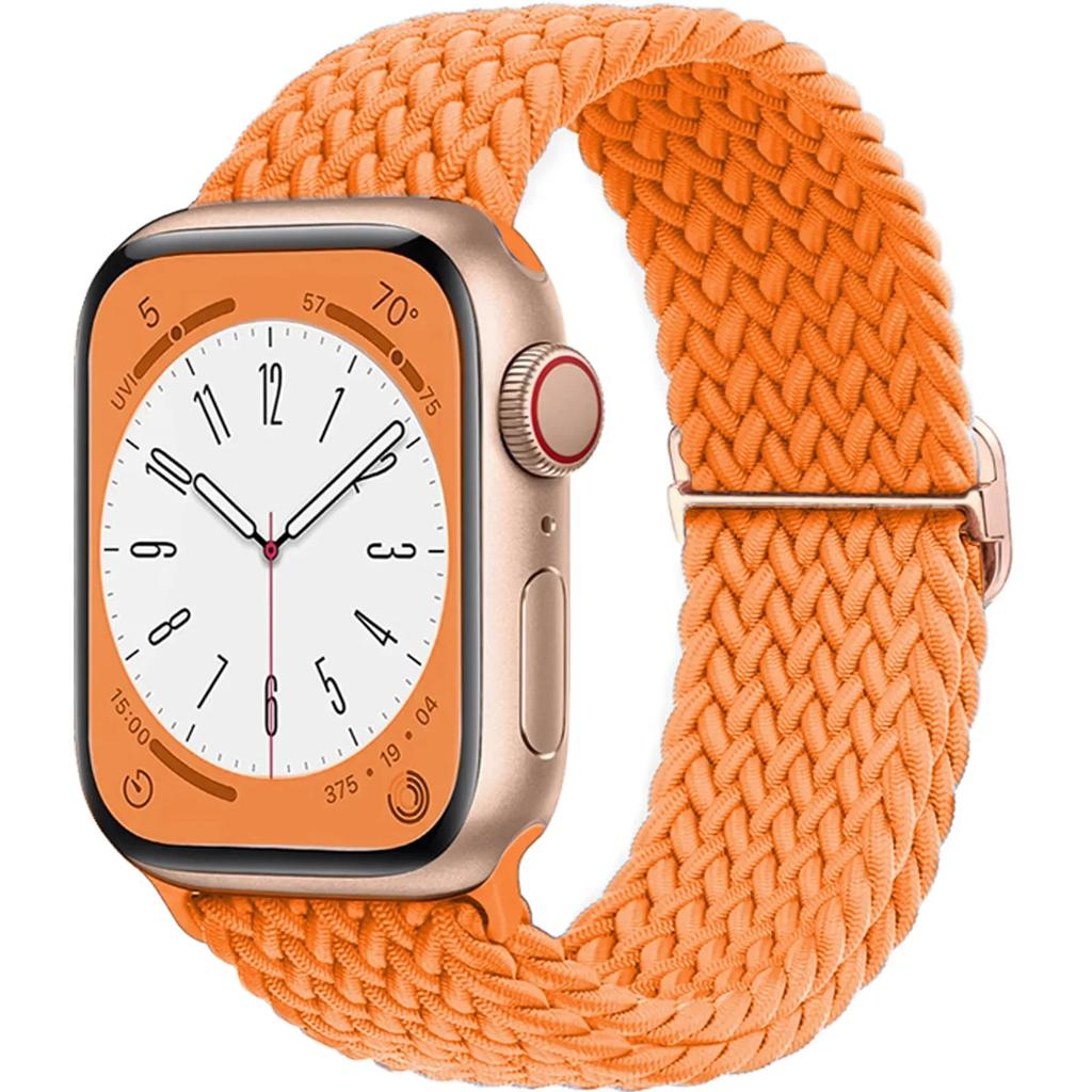 Braided Solo Loop For Apple Watch Ultra Band 40mm 44mm 41mm 38mm 49mm 45mm Elastic Nylon Bracelet iWatch Series 9 8 7 3 Se Strap