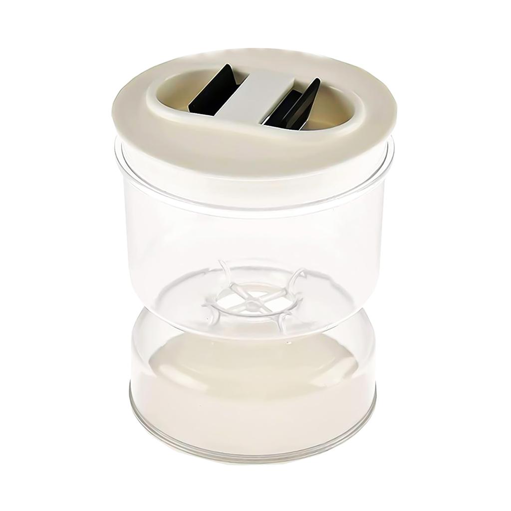Pickle Olive Hourglass Jar Pickle   Wet and Dry Separator Food Container with Strainer   Airtight Lid