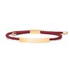 Stainless Steel Accessories and 2mm Adjustable Braided Rope Custom LOGO Men Bracelet