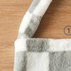 Daiso Checkerboard Fur Tote