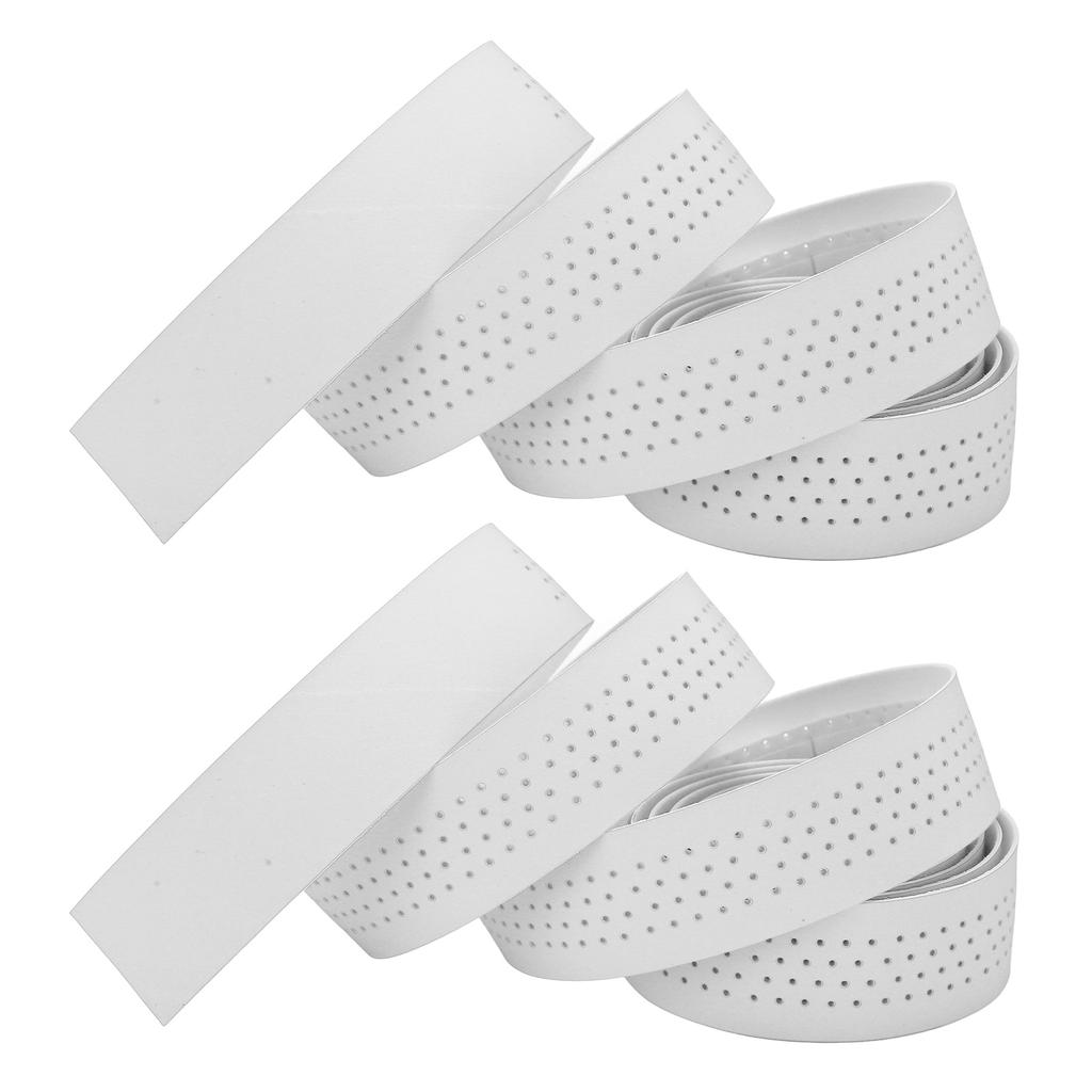 Sykkelstyretape Sklisikker Landeveissykkel Styretrekk med Endepropper for Landeveissykling Sølv