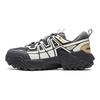 Li Ning CF Su Lin Chuan Deportes Cómodos Absorción de Impactos Rebote Caña Baja Zapatos Funcionales para Exterior Unisex Zapatos Negro Blanco Azul AHCV047-3