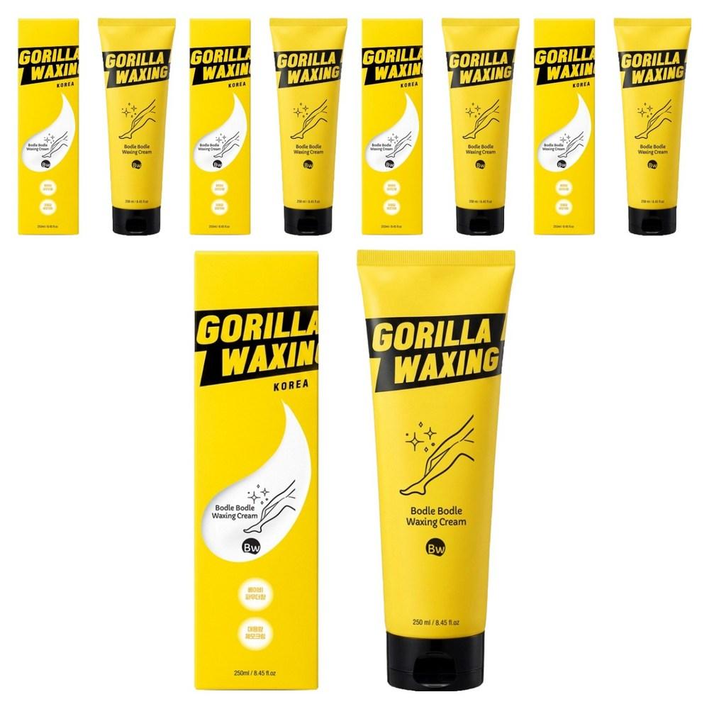 Gorilla Waxing Soft & Smooth Hair Removal Cream Self-Waxing Cream Baby Powder Scent 250ml 5 pcs