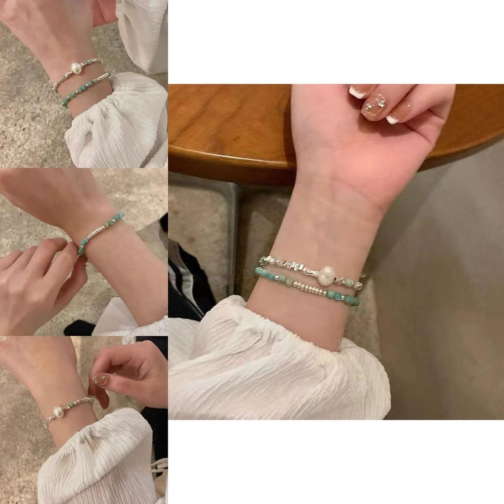 Womens Fashionable Highend Bracelet With Unique Geometric Pearls