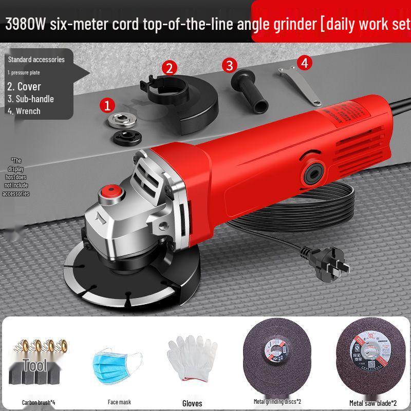 Multifunctional Angle Grinder & Polisher for Household Use
