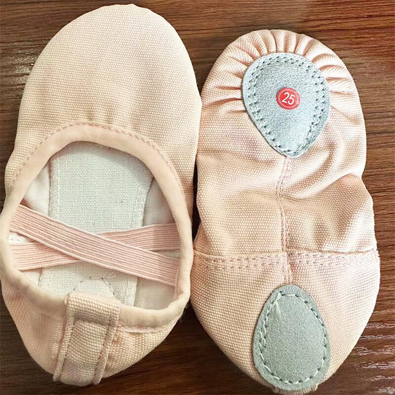 Zuoduofei Children s Laceless Split-Sole Ballet Dance Shoes 22-40