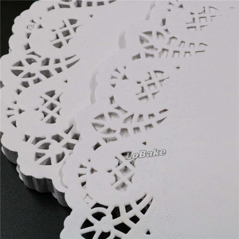 160pcs/pack 3 Sizes Oval Grease Proof White Paper Doilies Party Wedding Christmas Decorative Table Layer Home Supplies
