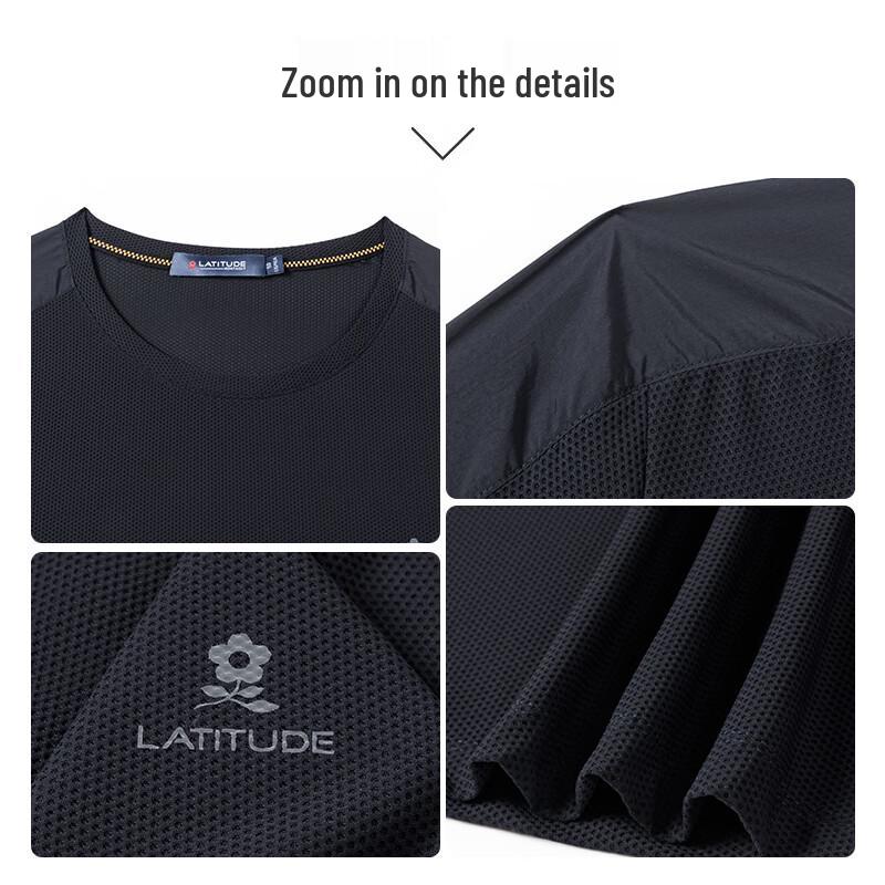 MONTAGUT Men's Short Sleeve Breathable Cotton T-Shirt