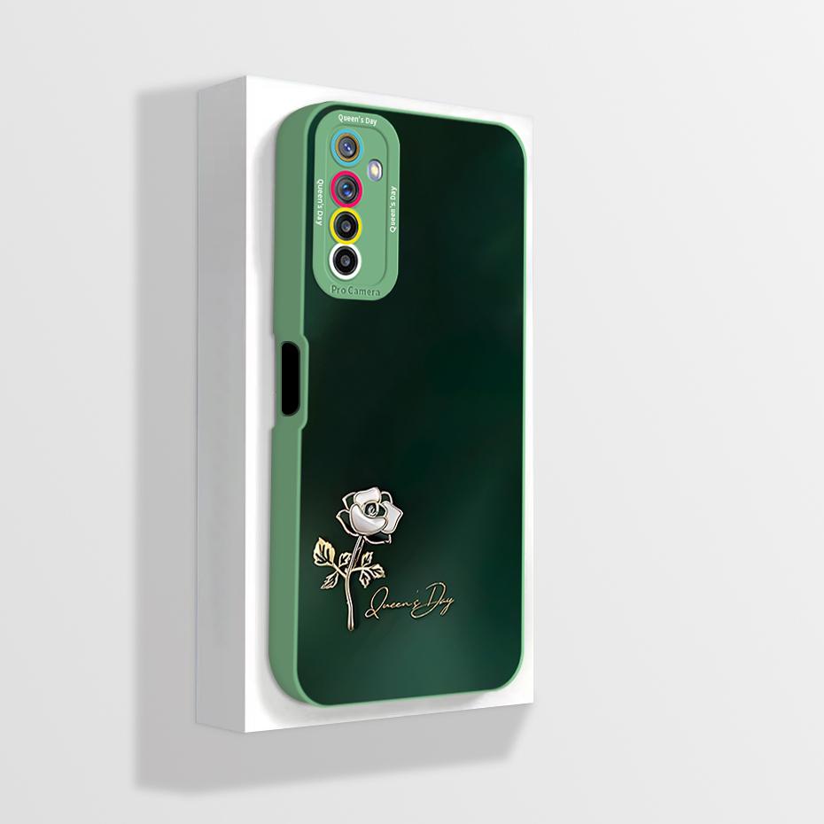 For Realme 6 Pro RMX2063 Case Realme 6 RMX2001 Phone Case Aesthetic Cartoon Astronaut ShockProof Soft Silicone Back Cover Fundas