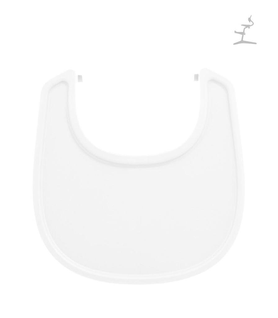 Stokke Official Tray Table for Fleas, White, Easy To Attach To Baby Set (Sold Separately), Plastic, Dishwasher Safe, 626001