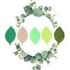 150Pcs DIY Ribbon Artificial Leaves Decor Simulation Tree Leaf Decoration Accessory for Garland