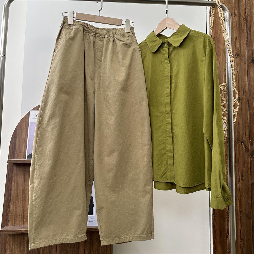 

Women s High-Waist Cropped Harem Pants - 2026 Spring Korean Style, Three-Dimensional Cut, Elastic Waist, Scythe Shape, Casual Wear 2XL (131-145 lbs)