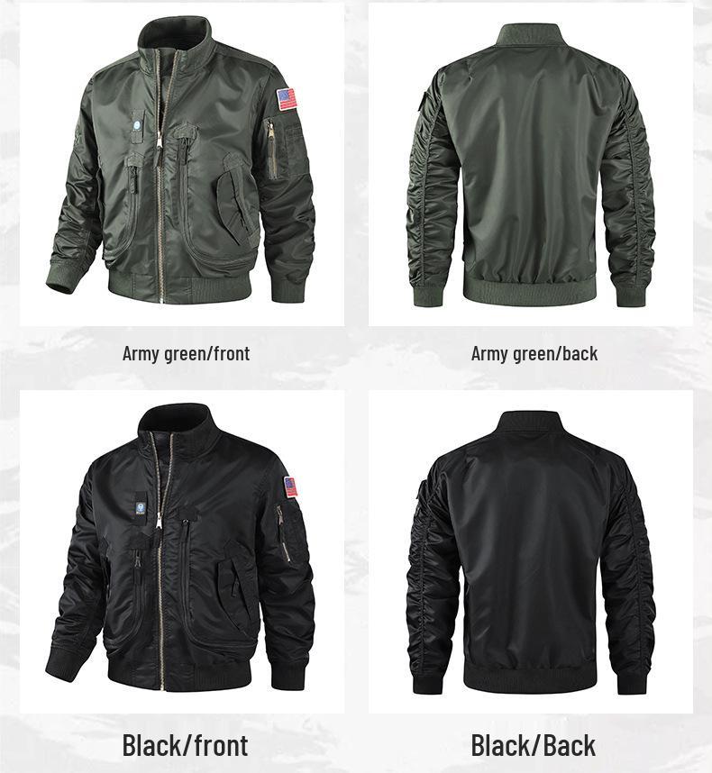 Men's Tactical Baseball Collar Pilot Jacket