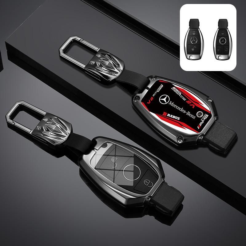 TMIVG1 2025 Hot Car Racing Style Design Key Case Cover Shell For Mercedes Benz A B C S Class AMG GLA CLA GLC W176 W221 W204 W205 Auto A