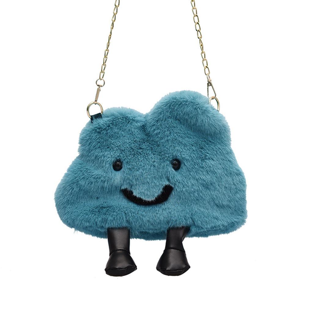 Soft and Cozy Cloud Shaped Handbag Versatile Shoulder Bag Crossbody Bags for Women Girls