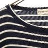 Emporio Armani Made In Italy Border Pattern Long Sleeve Knit M Navy Men's Used